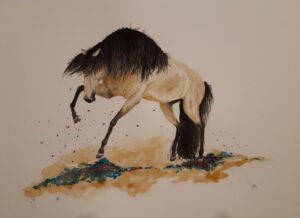 "Nothing can stop me", aquarelle, 40,5x30